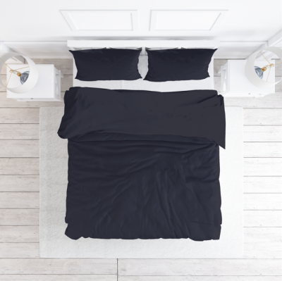 Baumwollbettwäsche 160x200 Dunkelblau