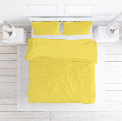 Baumwollbettwäsche 160x200 Gelb