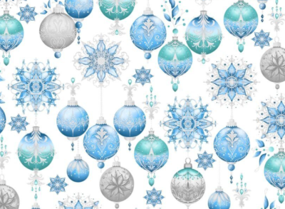 Bettwäsche Dekorative blaue Kugeln